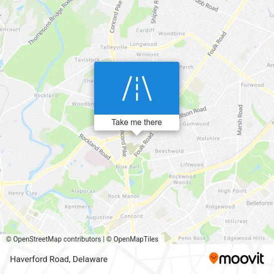 Mapa de Haverford Road