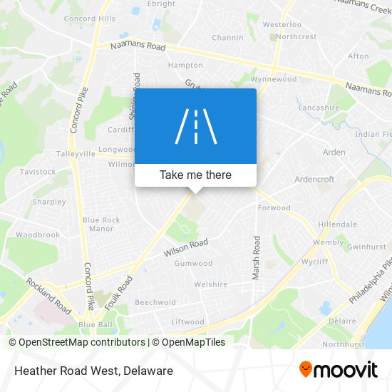 Heather Road West map