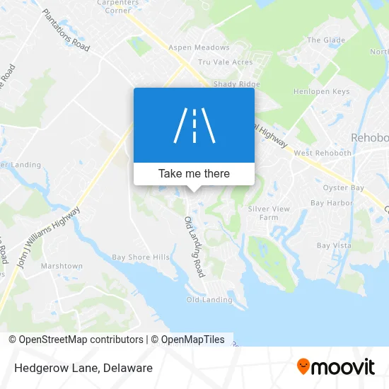 Hedgerow Lane map