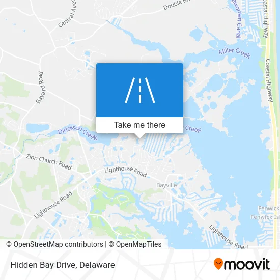 Hidden Bay Drive map