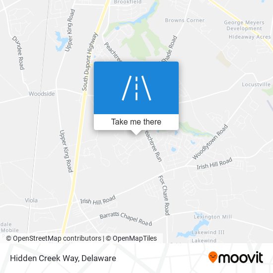 Mapa de Hidden Creek Way