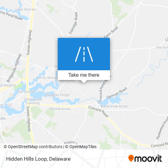 Mapa de Hidden Hills Loop