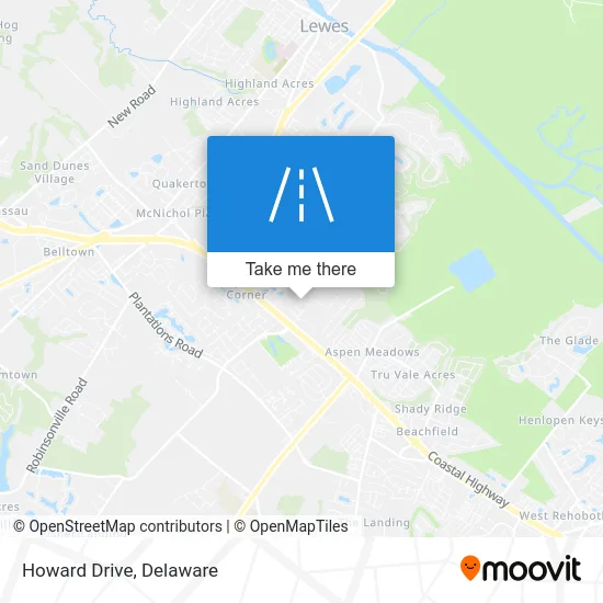 Howard Drive map