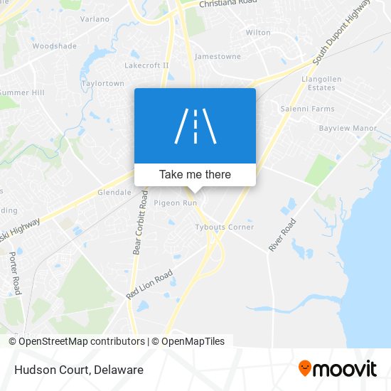 Mapa de Hudson Court