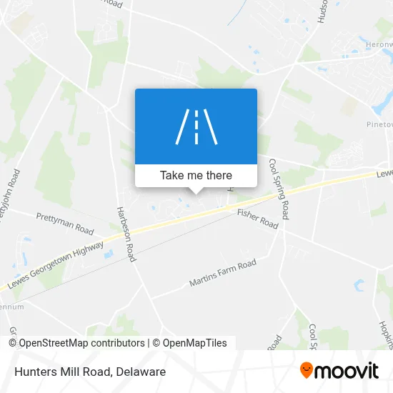 Hunters Mill Road map