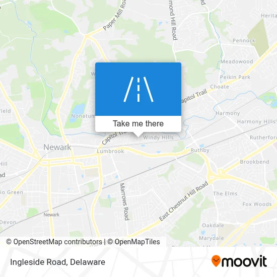 Ingleside Road map
