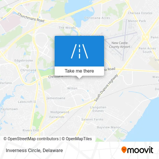 Inverness Circle map