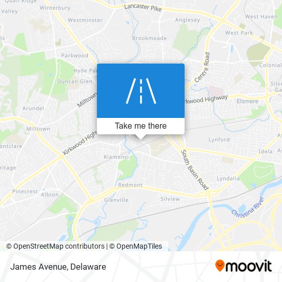Mapa de James Avenue