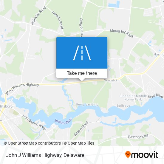 Mapa de John J Williams Highway