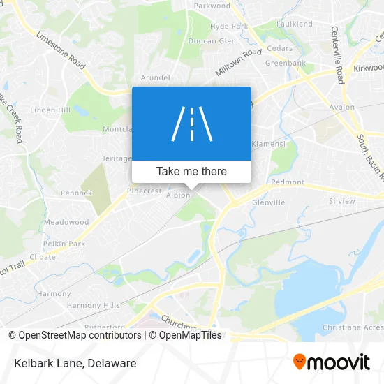 Kelbark Lane map