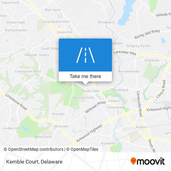 Mapa de Kemble Court