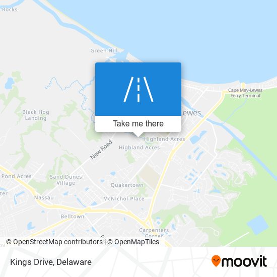 Kings Drive map