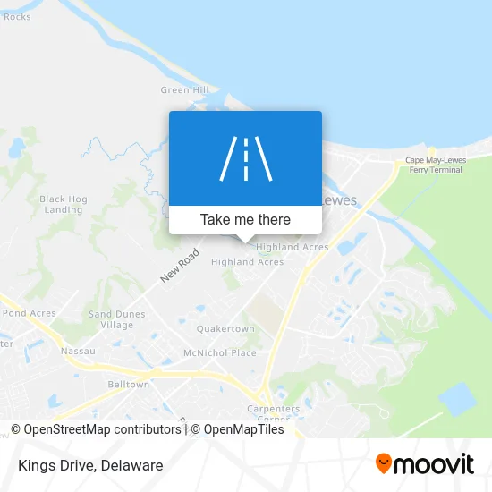 Kings Drive map