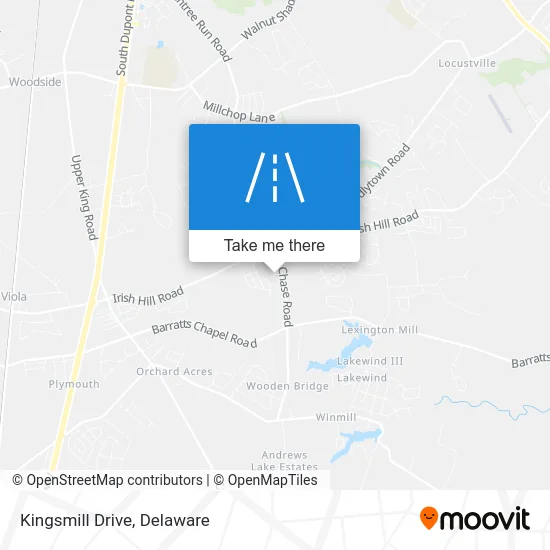 Kingsmill Drive map