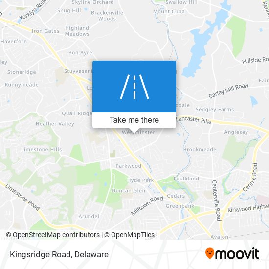 Mapa de Kingsridge Road