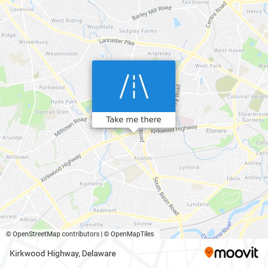Mapa de Kirkwood Highway