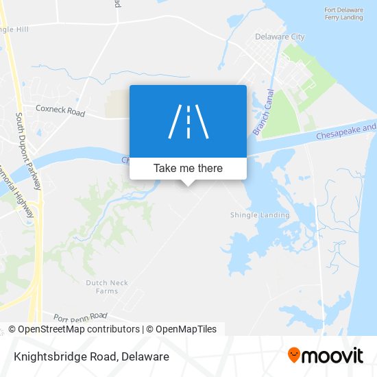 Mapa de Knightsbridge Road