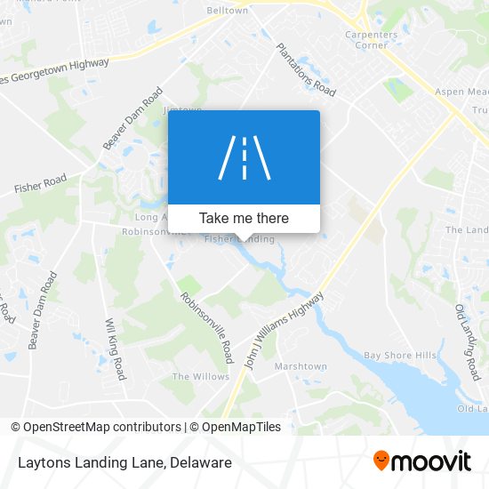 Mapa de Laytons Landing Lane