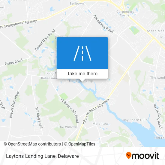 Laytons Landing Lane map