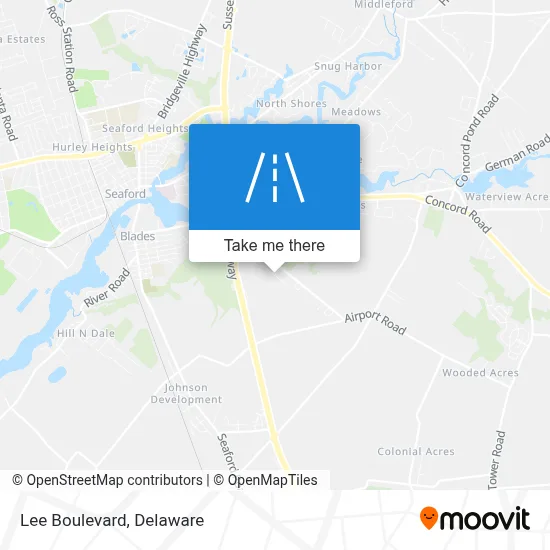 Lee Boulevard map