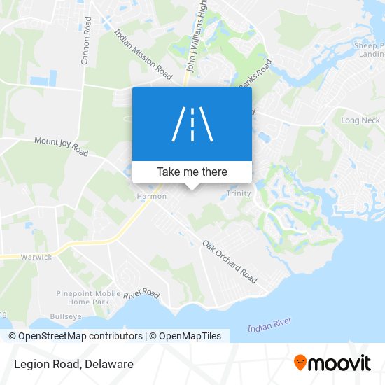 Mapa de Legion Road