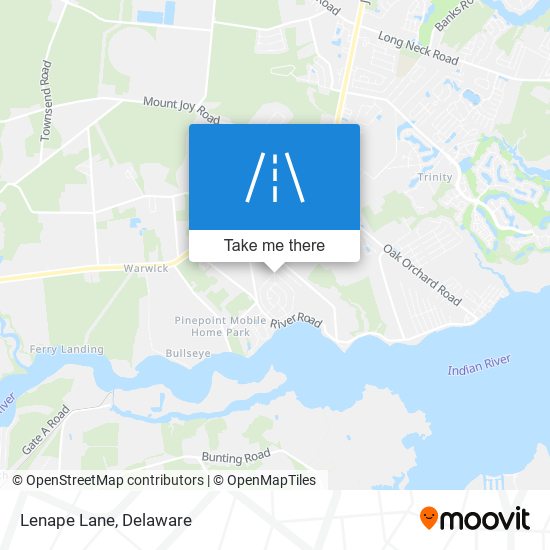 Mapa de Lenape Lane