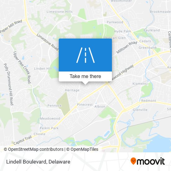 Mapa de Lindell Boulevard