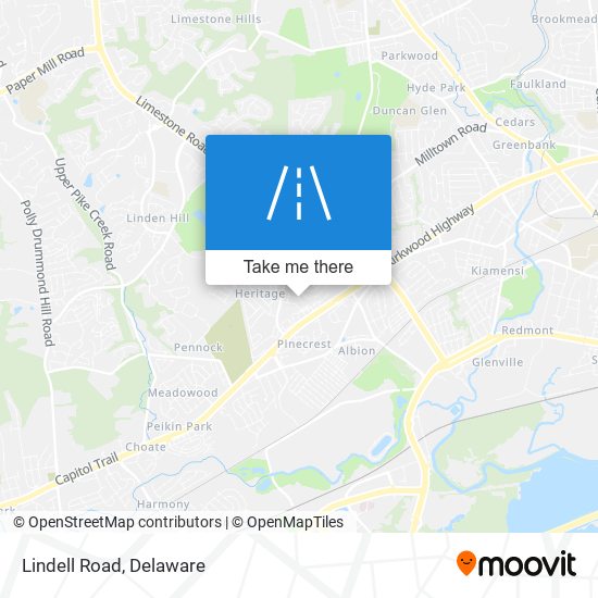 Mapa de Lindell Road