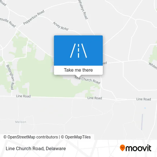 Line Church Road map