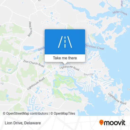 Lion Drive map