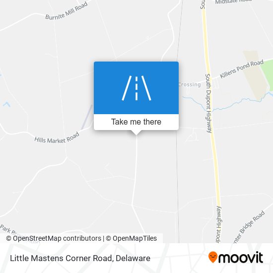 Little Mastens Corner Road map