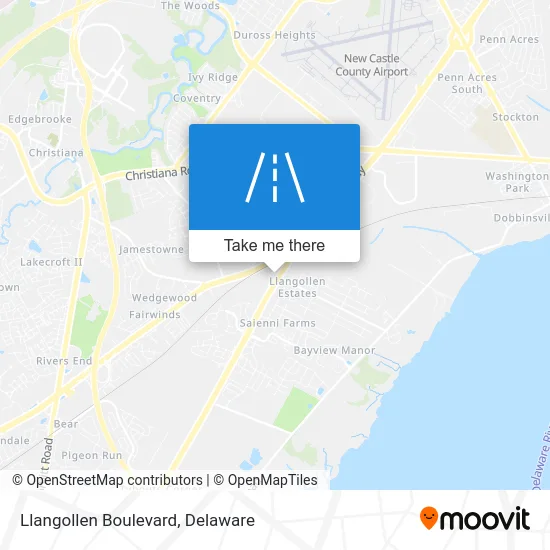 Llangollen Boulevard map