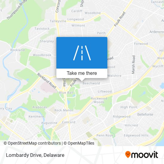 Mapa de Lombardy Drive
