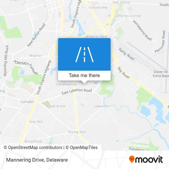 Mannering Drive map