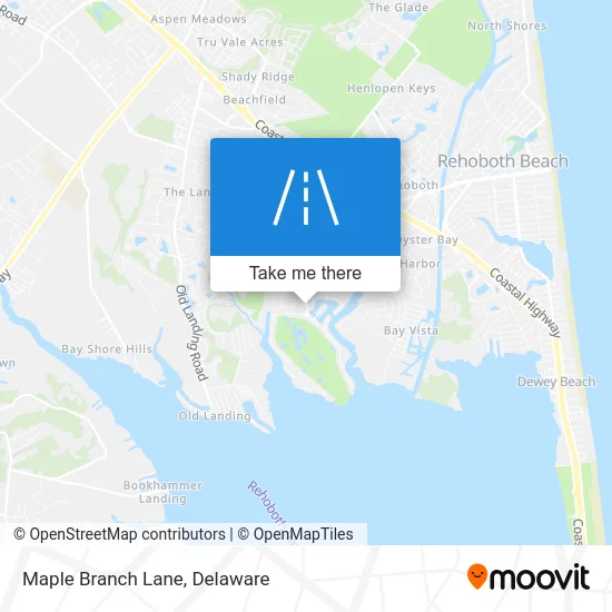 Maple Branch Lane map