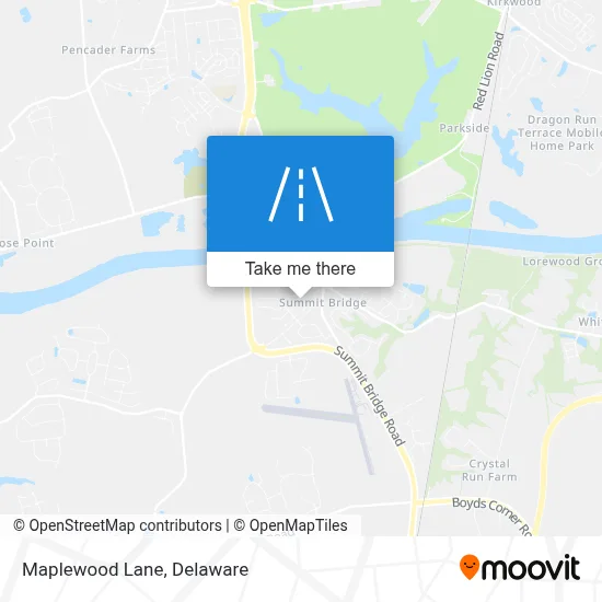 Maplewood Lane map