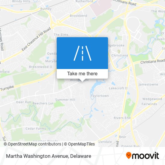 Mapa de Martha Washington Avenue