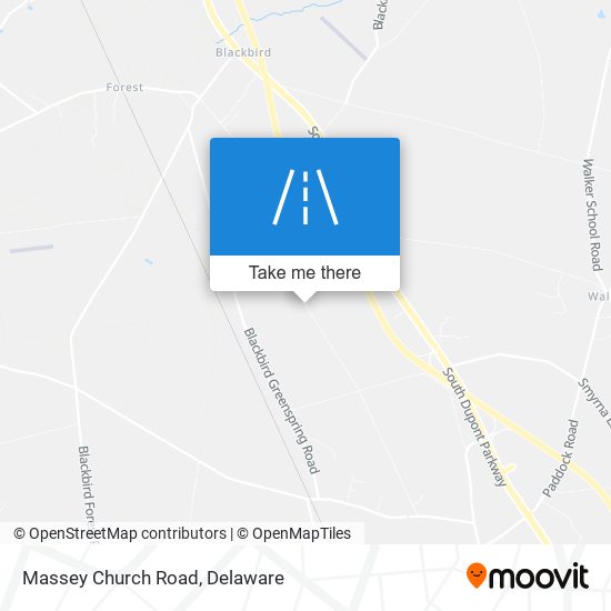 Massey Church Road map