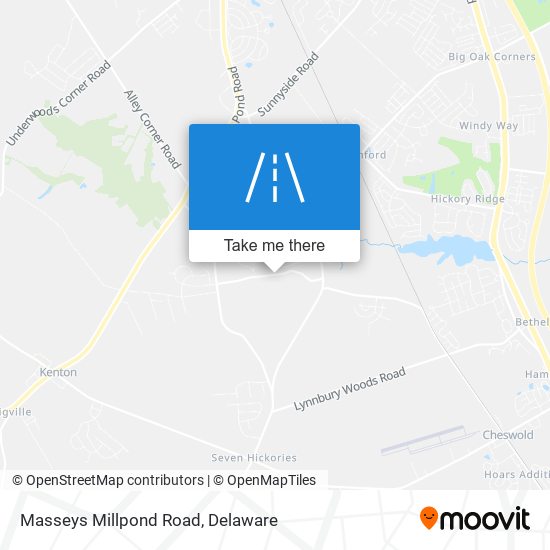 Masseys Millpond Road map