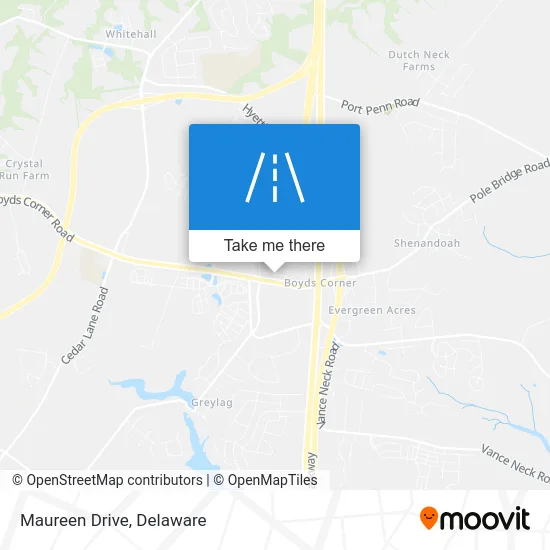 Maureen Drive map