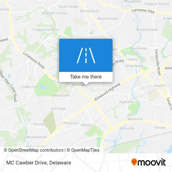 MC Cawber Drive map
