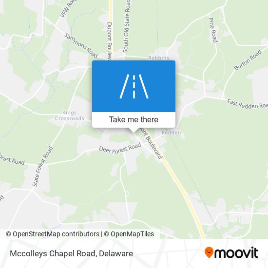 Mapa de Mccolleys Chapel Road