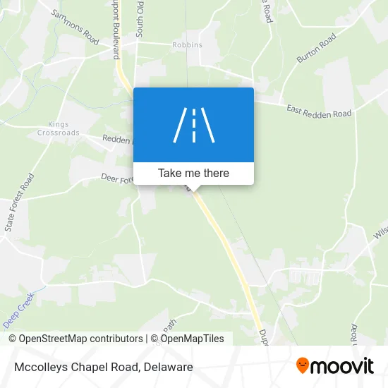 Mccolleys Chapel Road map