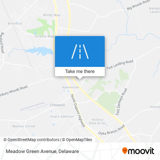 Meadow Green Avenue map