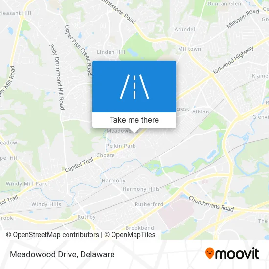 Meadowood Drive map