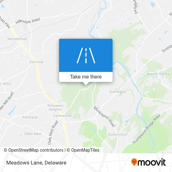 Meadows Lane map