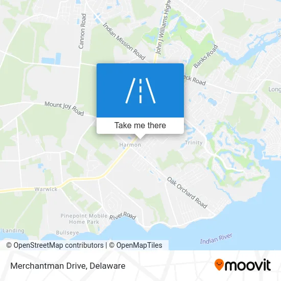 Merchantman Drive map