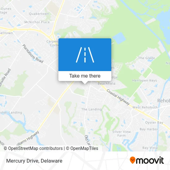 Mercury Drive map
