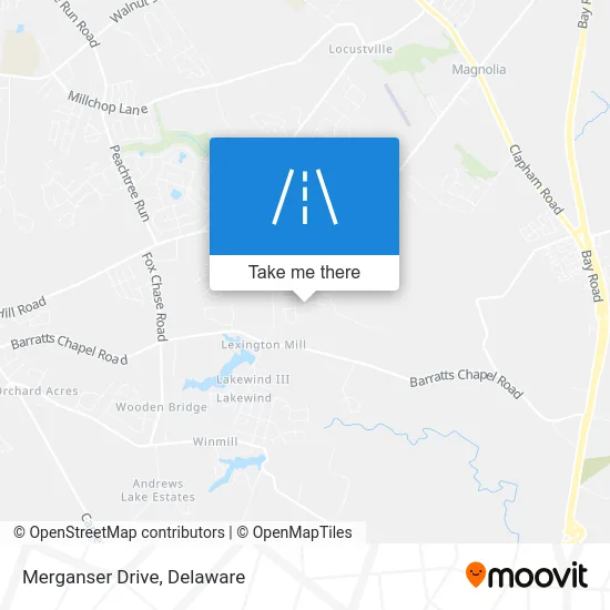 Merganser Drive map