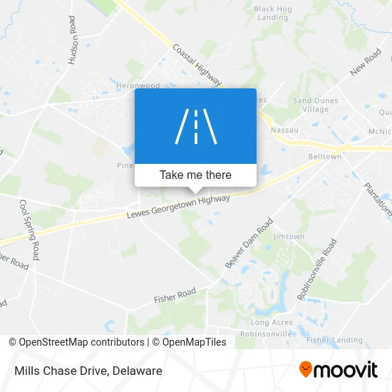 Mills Chase Drive map